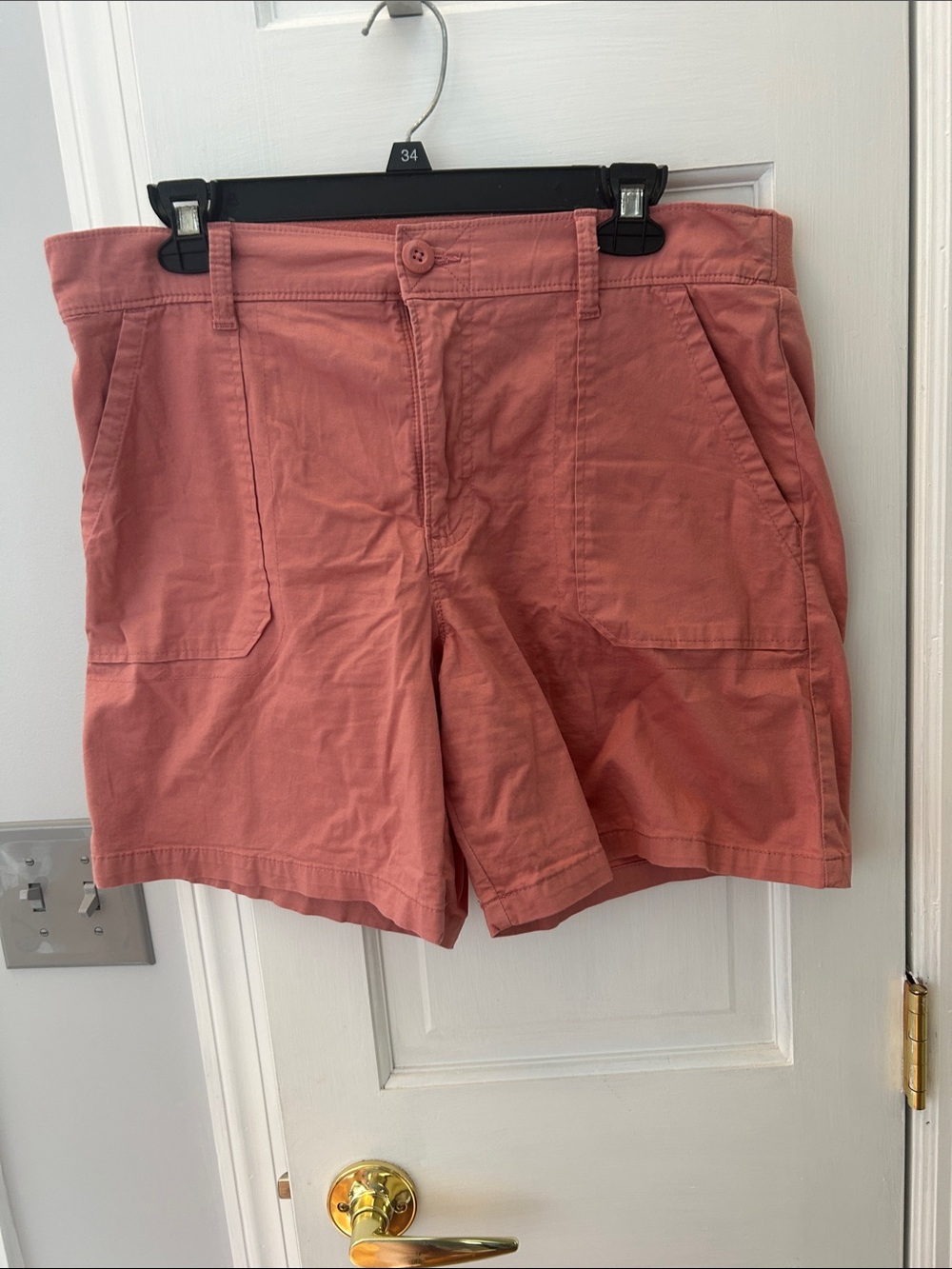 Lee Women's Rose-Pink Utility Shorts